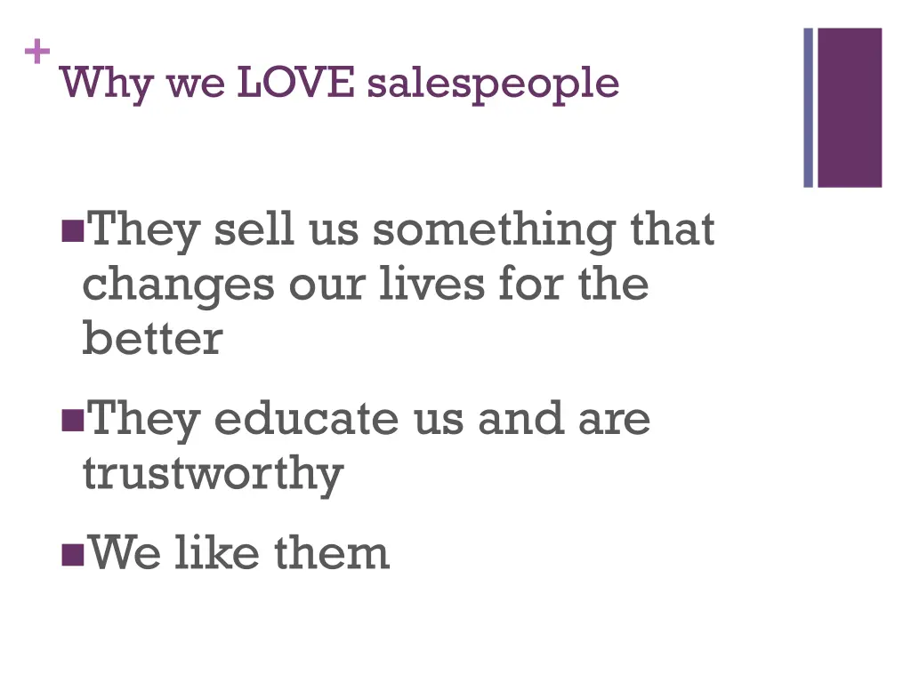 why we love salespeople