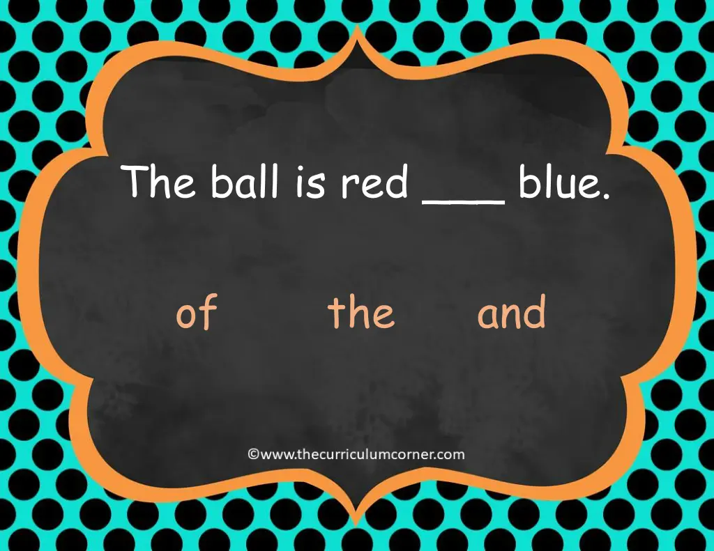 the ball is red blue