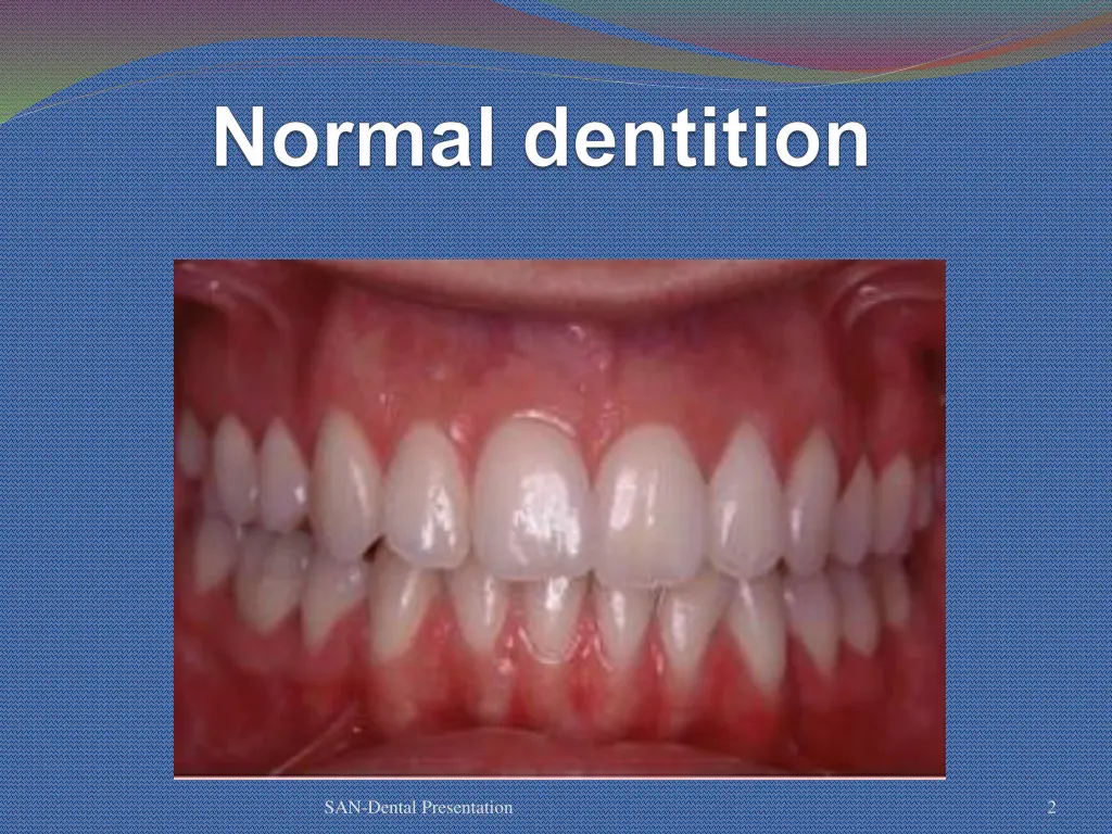 san dental presentation