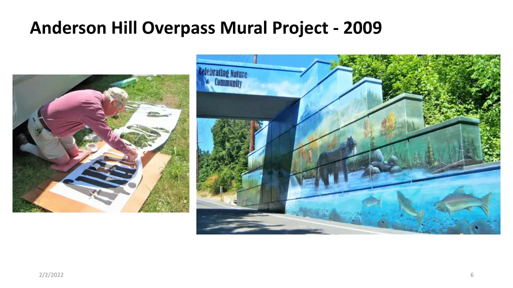 anderson hill overpass mural project 2009