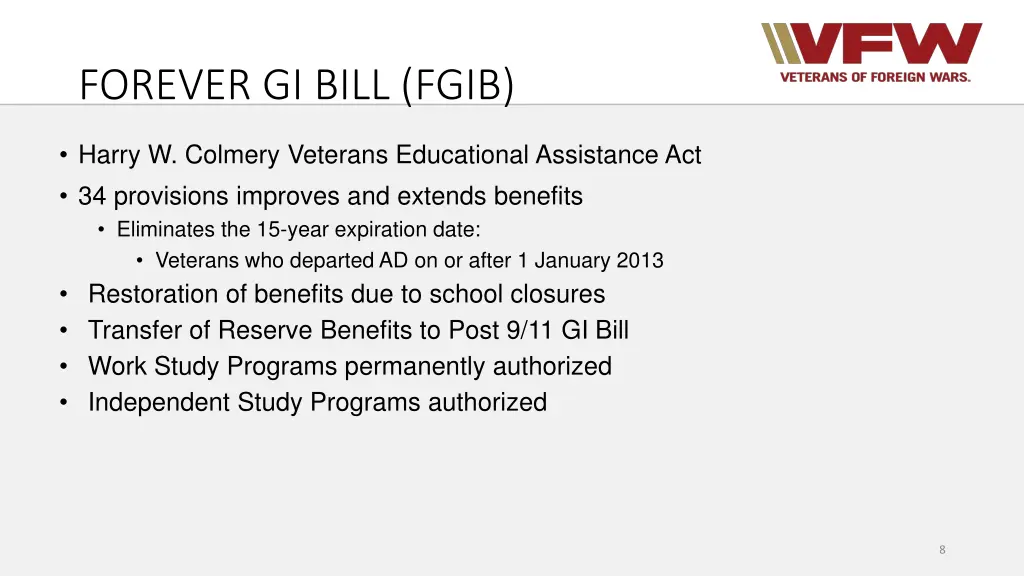 forever gi bill fgib