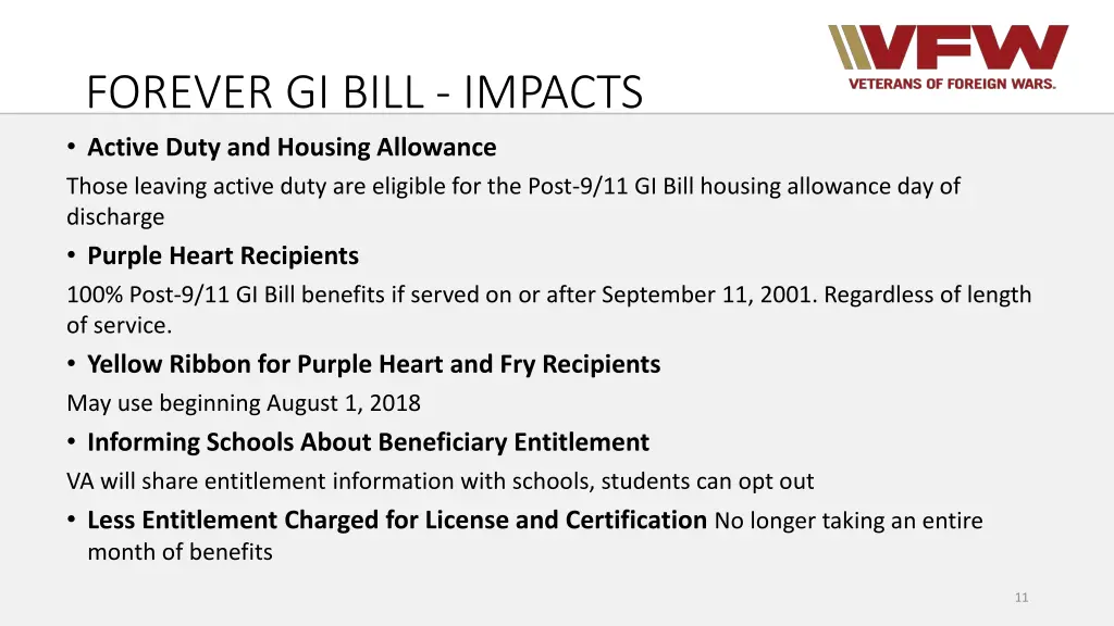 forever gi bill impacts active duty and housing