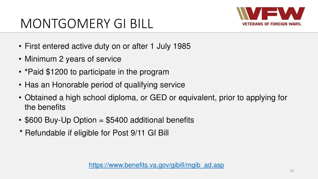 montgomery gi bill