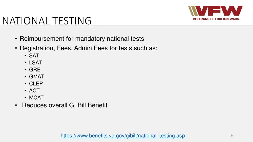 national testing