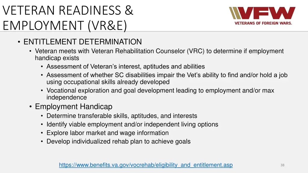 veteran readiness employment vr e 2