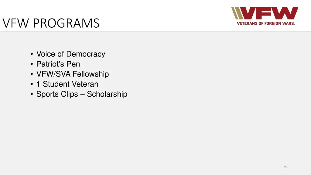 vfw programs