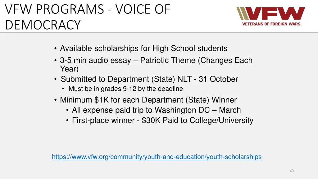 vfw programs voice of democracy