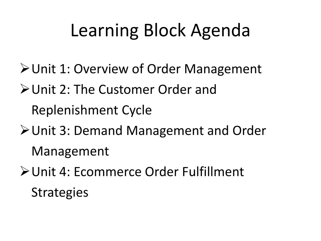 learning block agenda