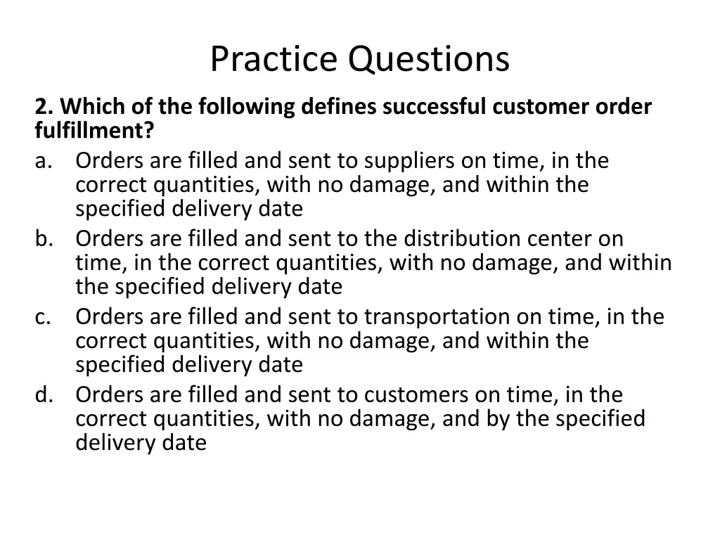 practice questions 1