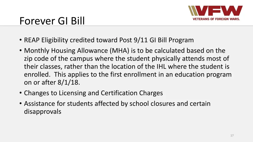 forever gi bill 2