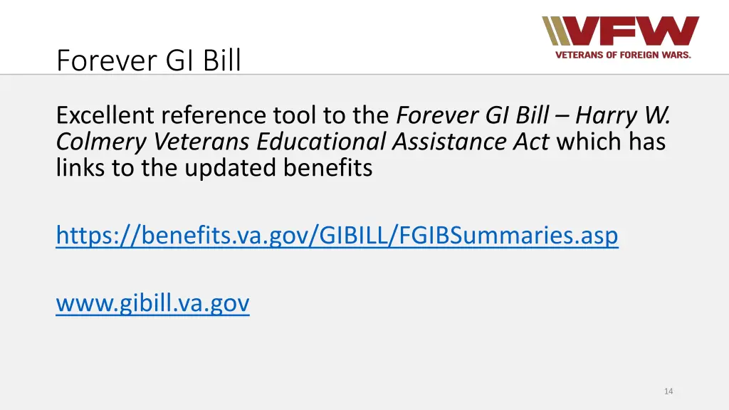 forever gi bill