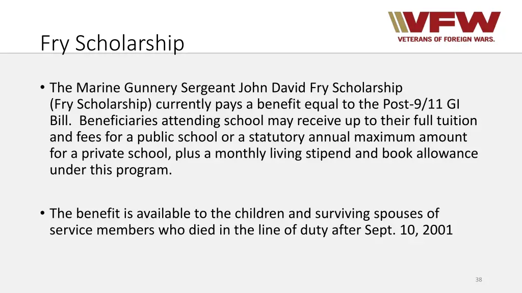 fry scholarship