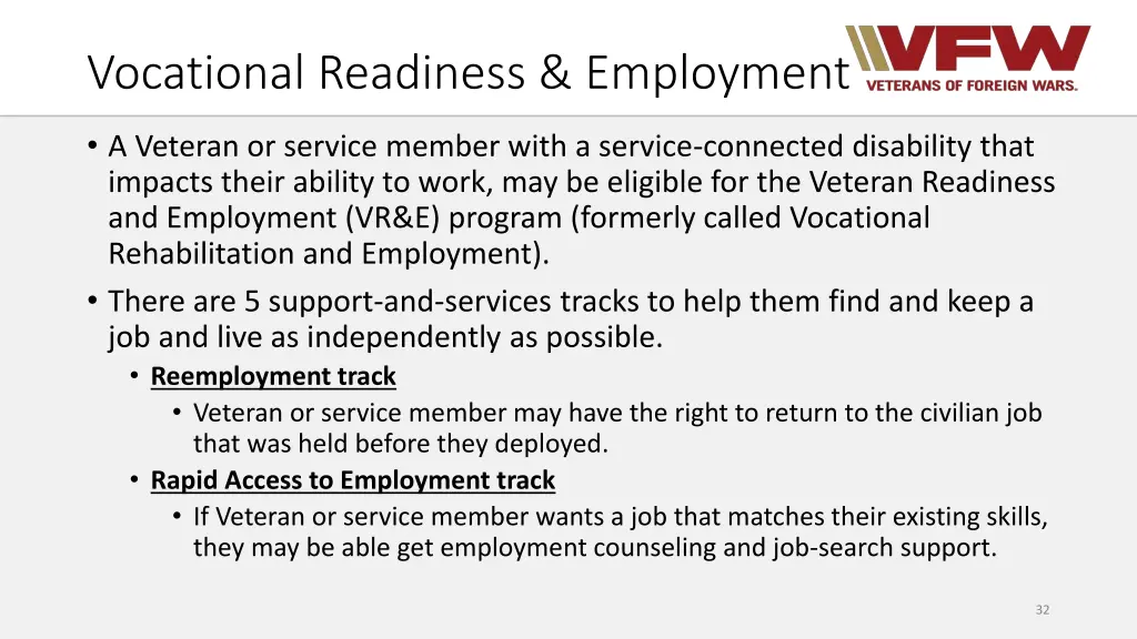 vocational readiness employment