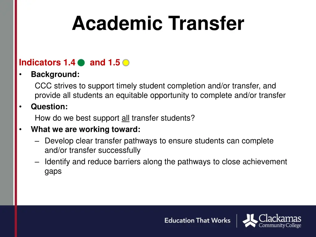 academic transfer