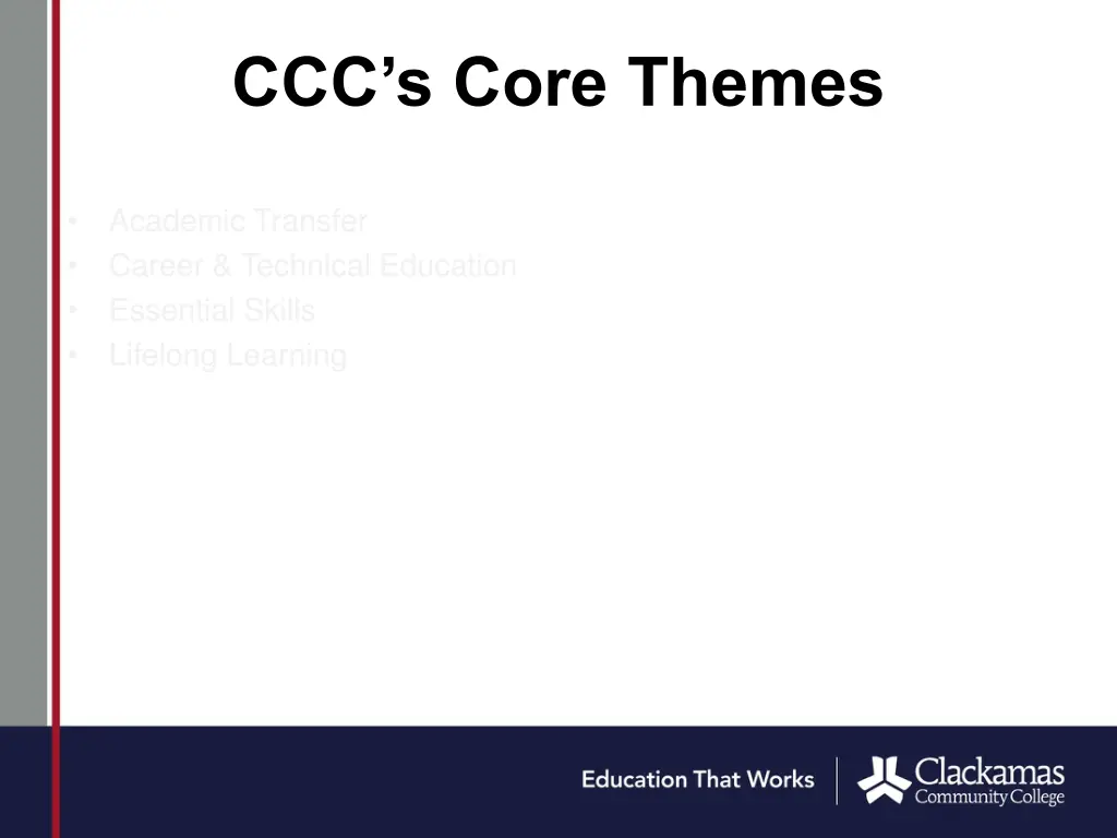 ccc s core themes