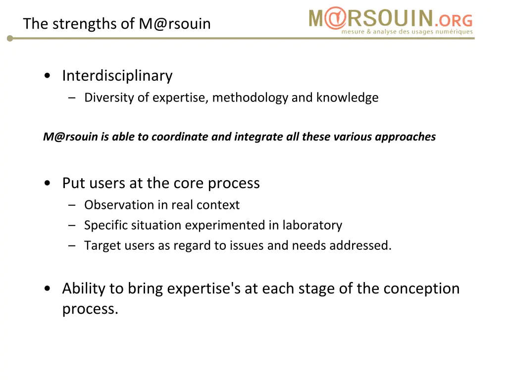 the strengths of m@rsouin