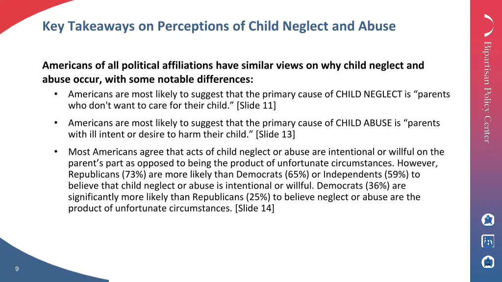 key takeaways on perceptions of child neglect