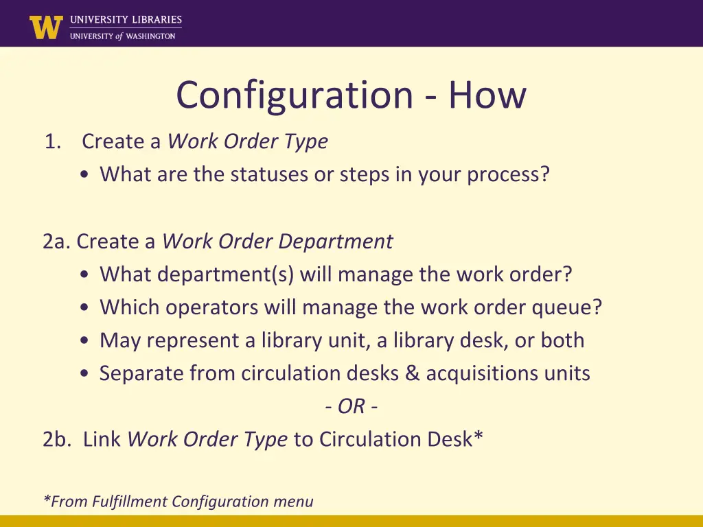 configuration how