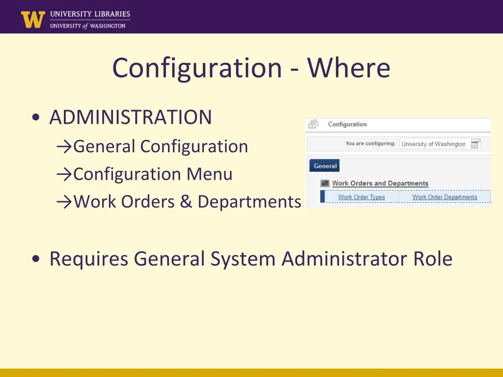 configuration where