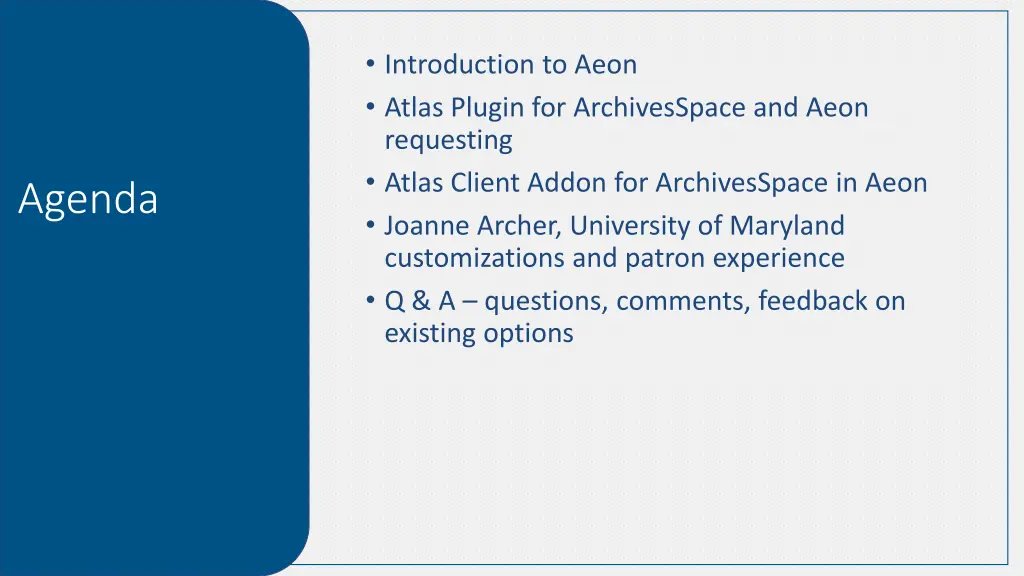 introduction to aeon atlas plugin