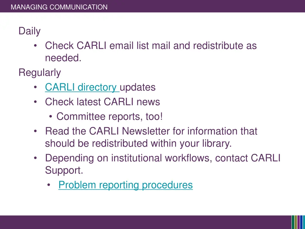 managing communication