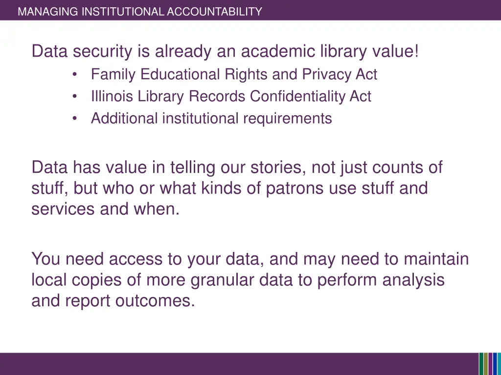 managing institutional accountability