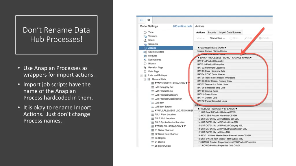 don t rename data hub processes