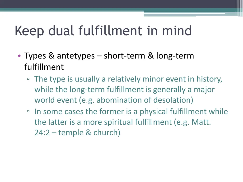 keep dual fulfillment in mind