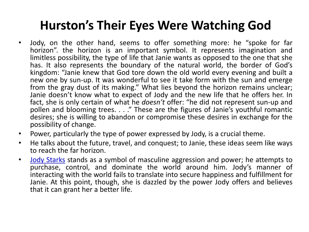 hurston s their eyes were watching god 1