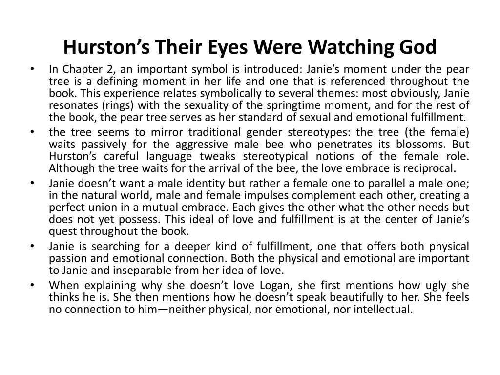 hurston s their eyes were watching god in chapter