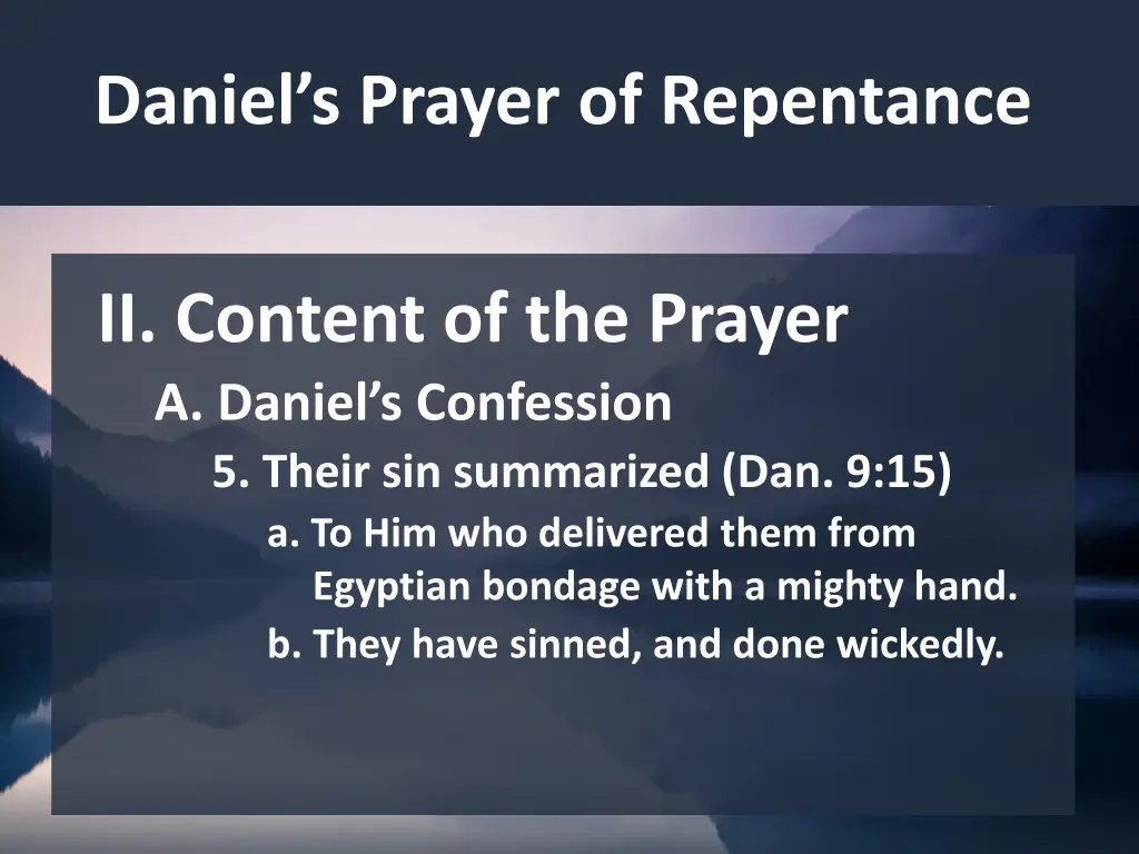 daniel s prayer of repentance 11