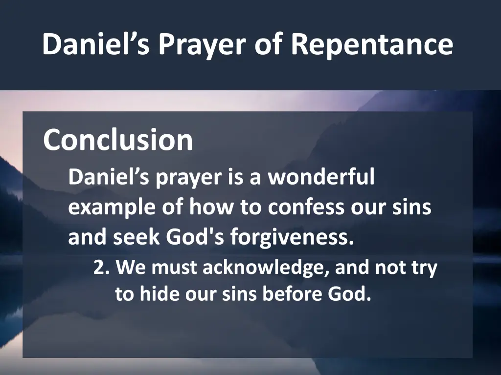 daniel s prayer of repentance 15