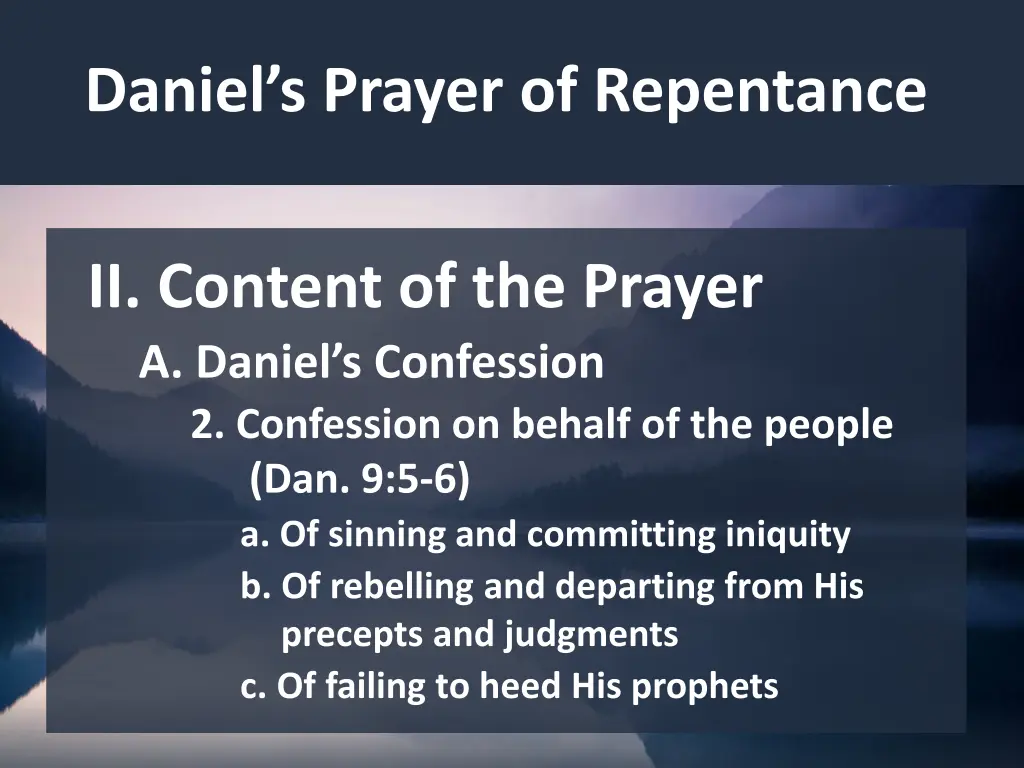 daniel s prayer of repentance 7