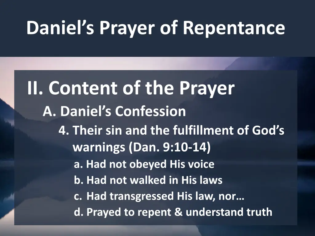 daniel s prayer of repentance 9