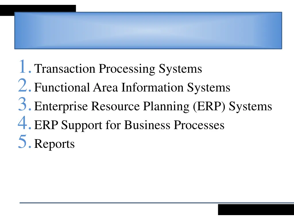 1 transaction processing systems 2 functional