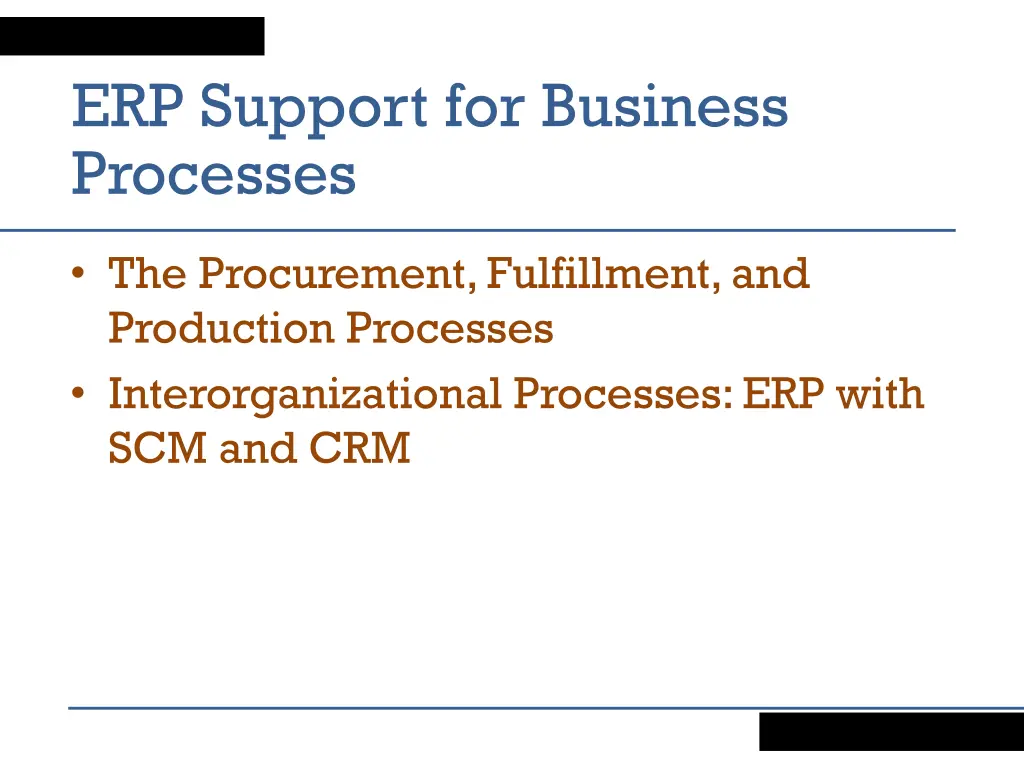 erp support for business processes