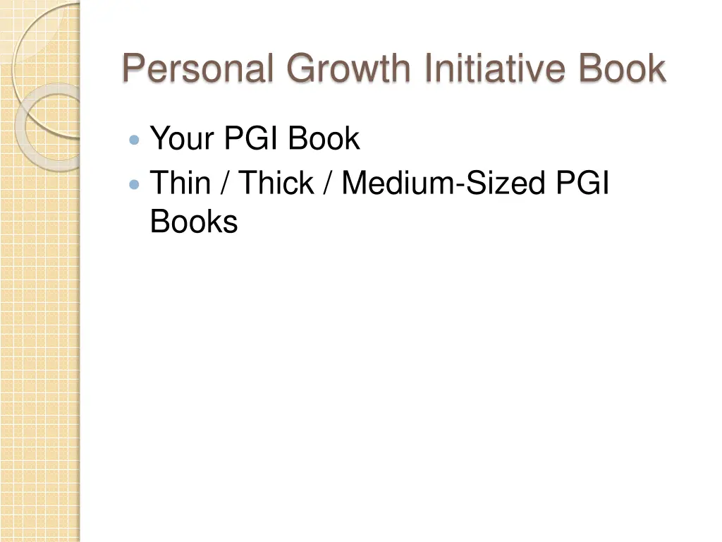 personal growth initiative book