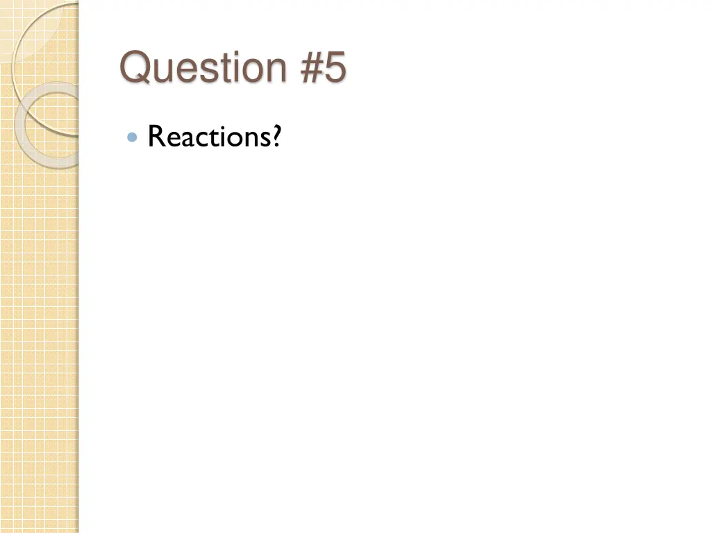 question 5