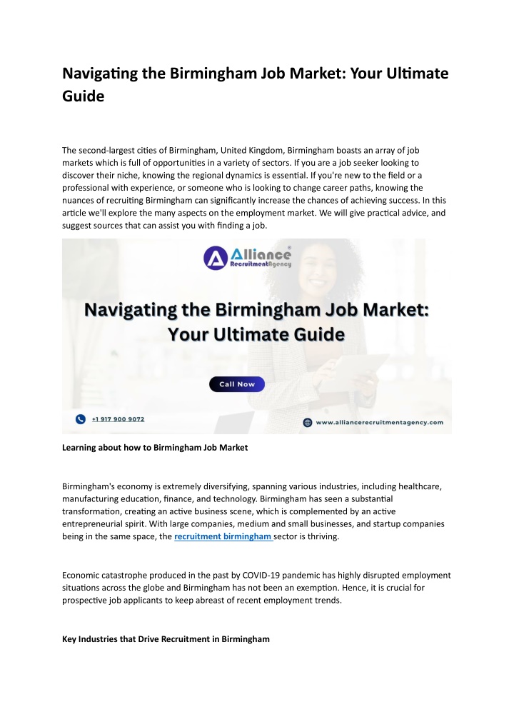 navigating the birmingham job market your