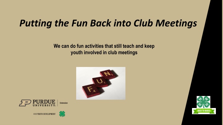 putting the fun back into club meetings