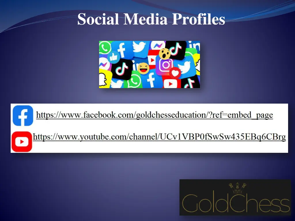 social media profiles