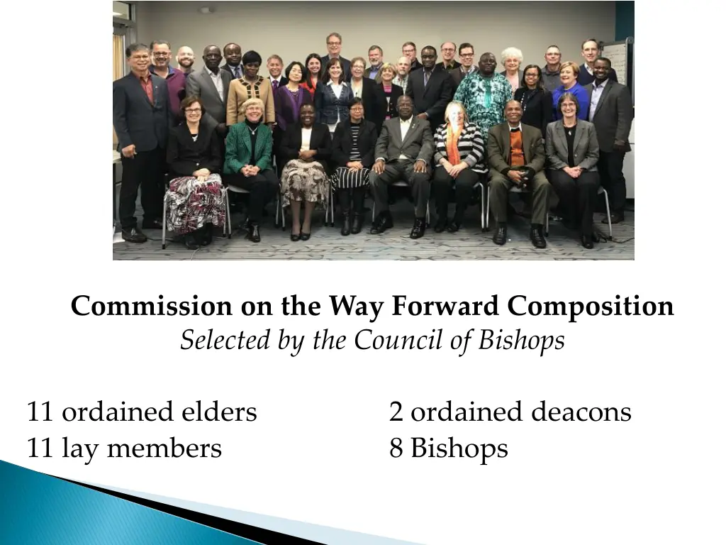 commission on the way forward composition