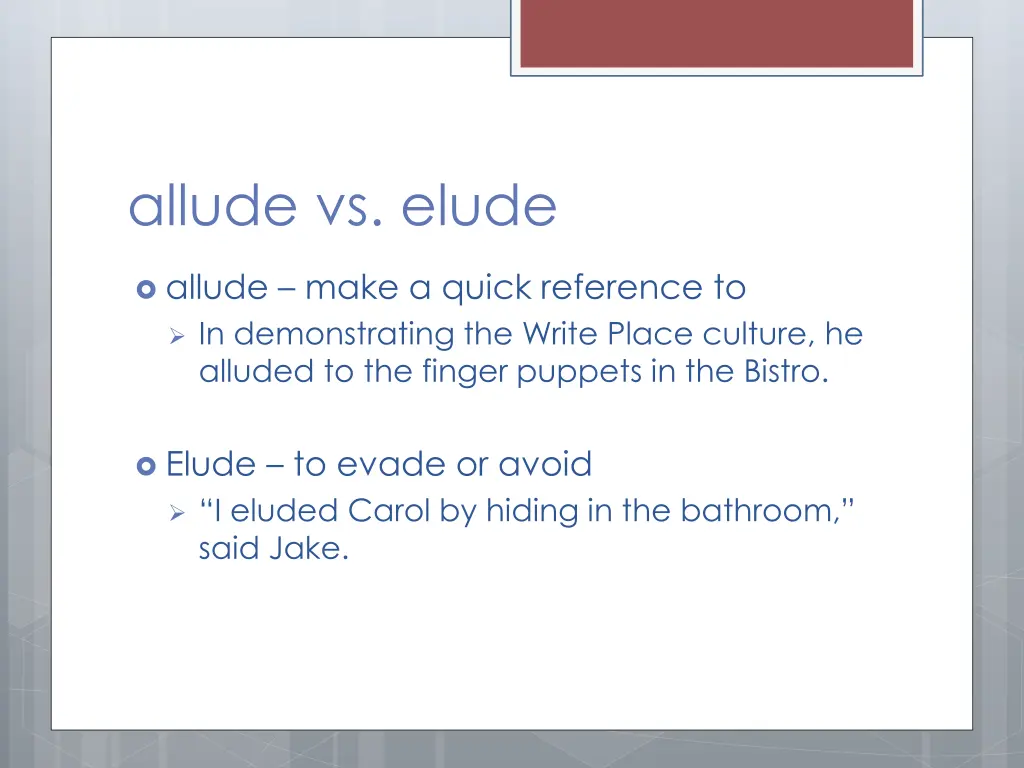 allude vs elude