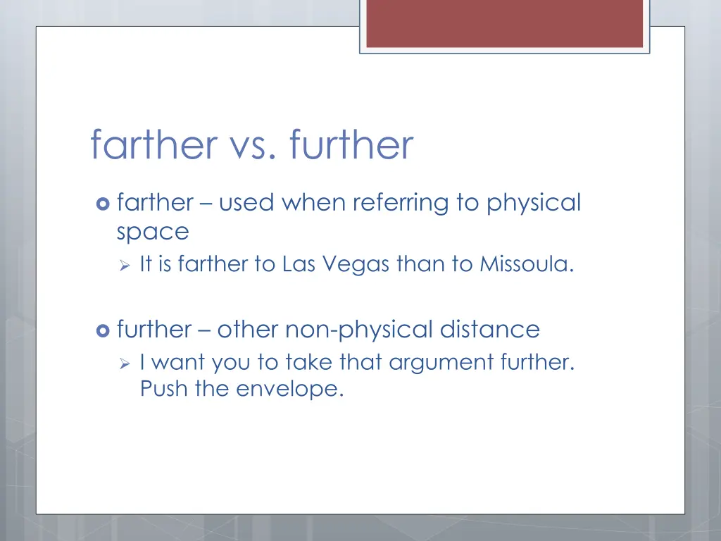 farther vs further