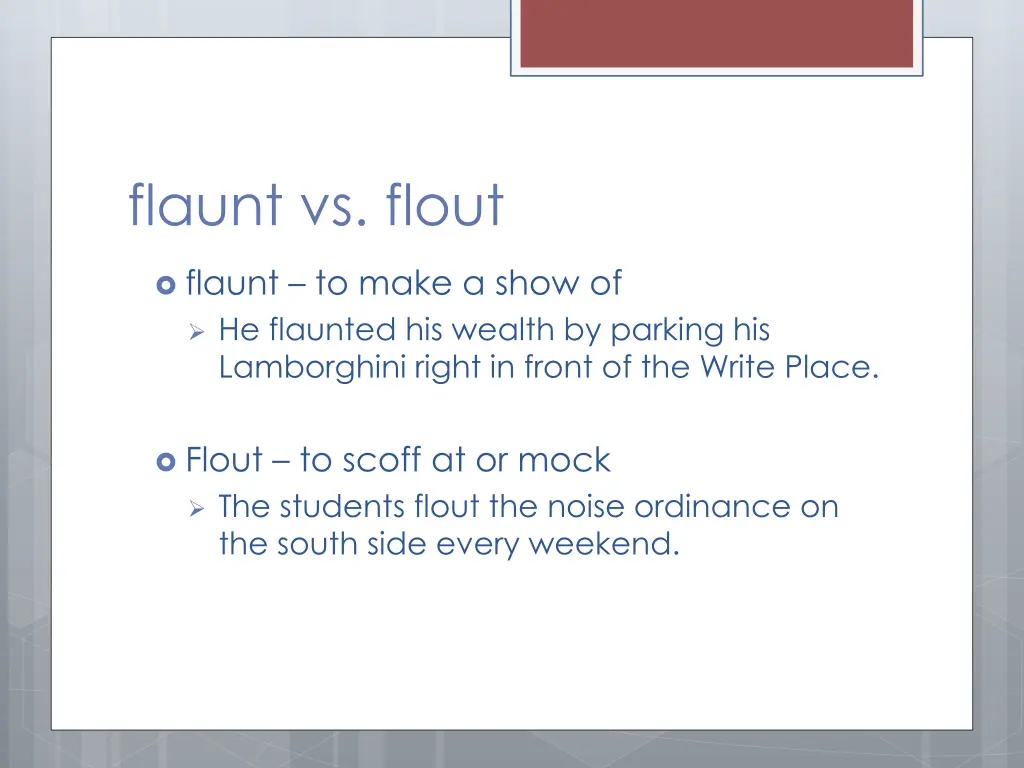 flaunt vs flout