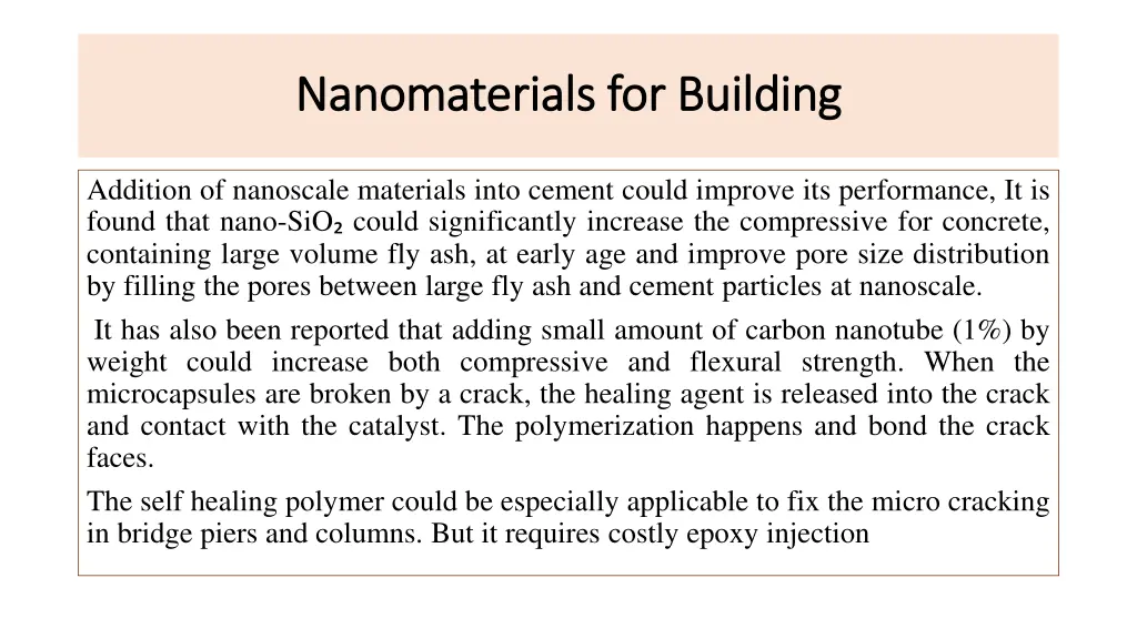 nanomaterials for building nanomaterials 1