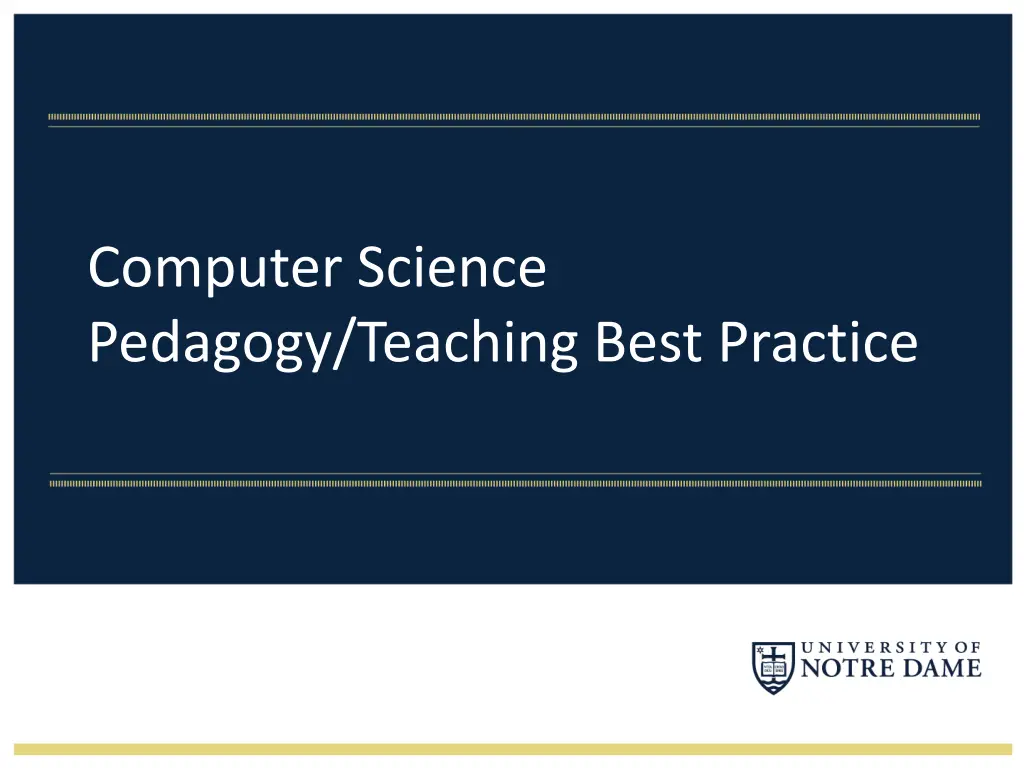 computer science pedagogy teaching best practice