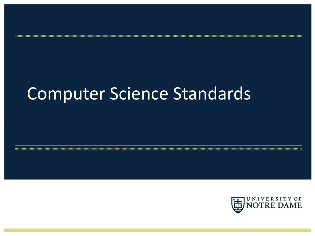 computer science standards