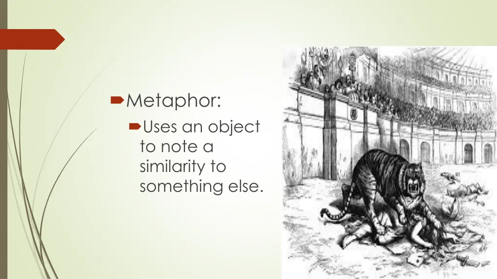 metaphor uses an object to note a similarity