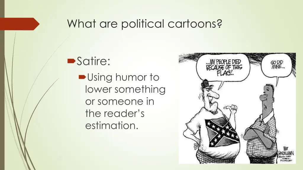 what are political cartoons